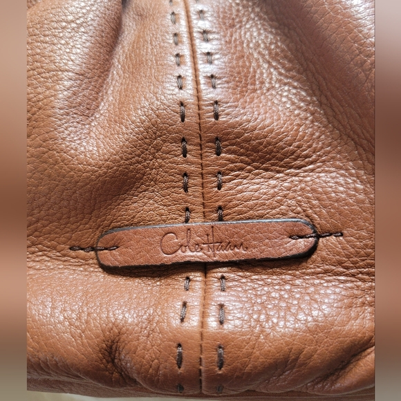 Cole Haan | Large Capacity Warm Brown Leather Slouchy Satchel (OS) - Picture 8 of 16
